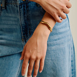 Gold-Plated Bold Irregular Shape Cuff