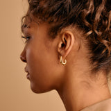 Modern Gold Open Hoop Earrings