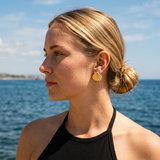 Gold Shell Stud Earrings