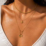 Gold Sun Pendant Necklace