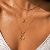Gold Sun Pendant Necklace