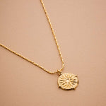 Gold Vergina Sun Necklace