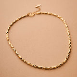 Gold Twist Chain Choker