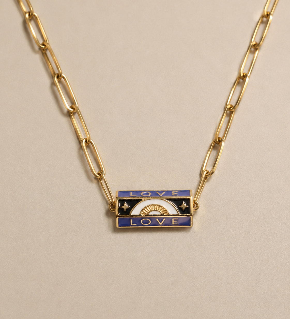LOVE Barrel Pendant Necklace