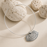 Silver Berber Tuareg Statement Collar Torque Necklace