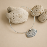Silver Berber Tuareg Statement Collar Torque Necklace