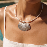 Silver Berber Tuareg Statement Collar Torque Necklace