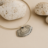 Silver Berber Tuareg Statement Collar Torque Necklace