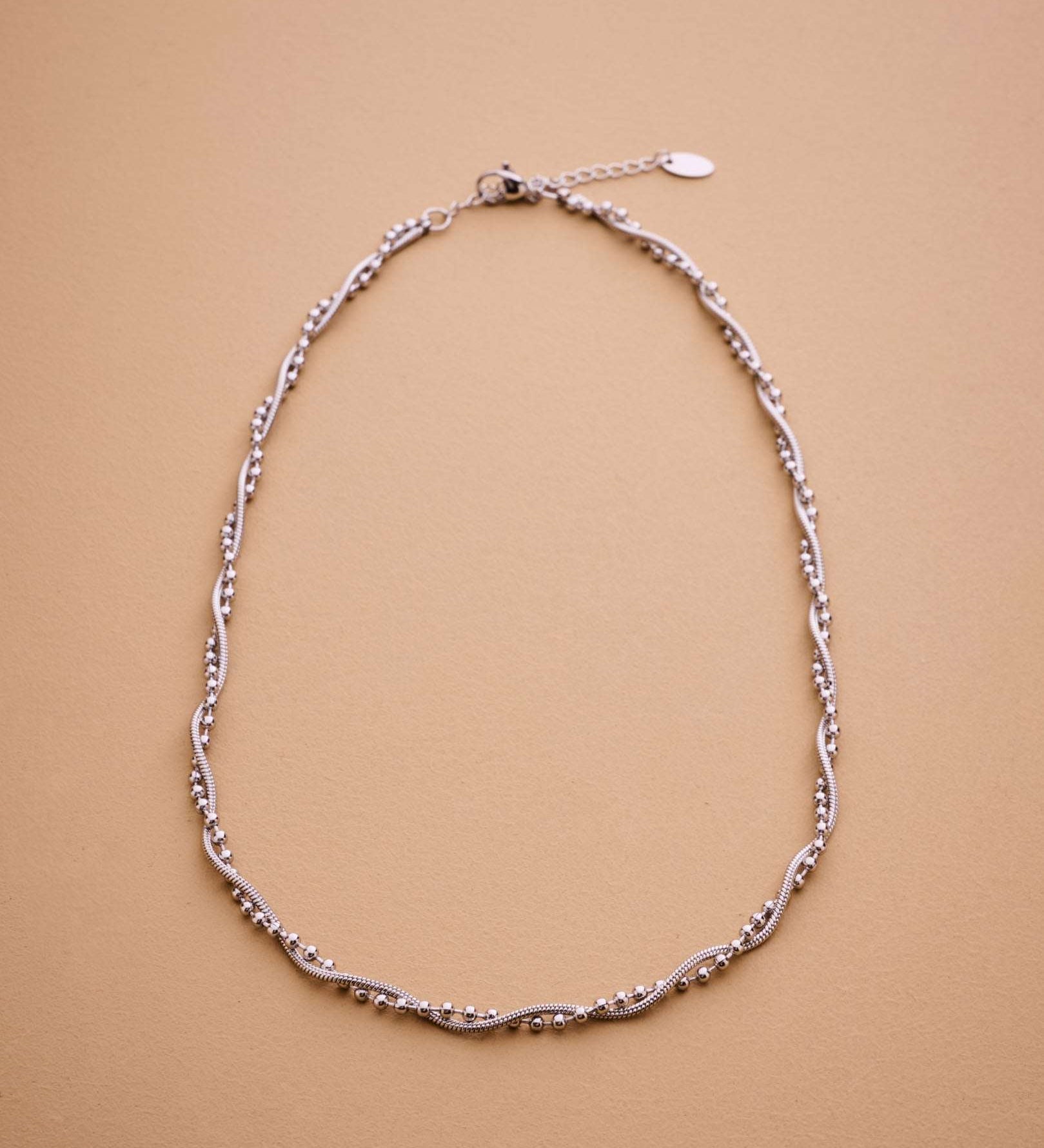 Silver Twine Chain Necklace