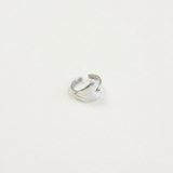Silver Wrap Heart Pinky Ring