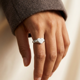 Silver Signet Heart Ring