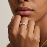Silver Hammered Ring