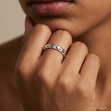 Silver Hammered Ring