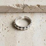 Silver Hammered Ring