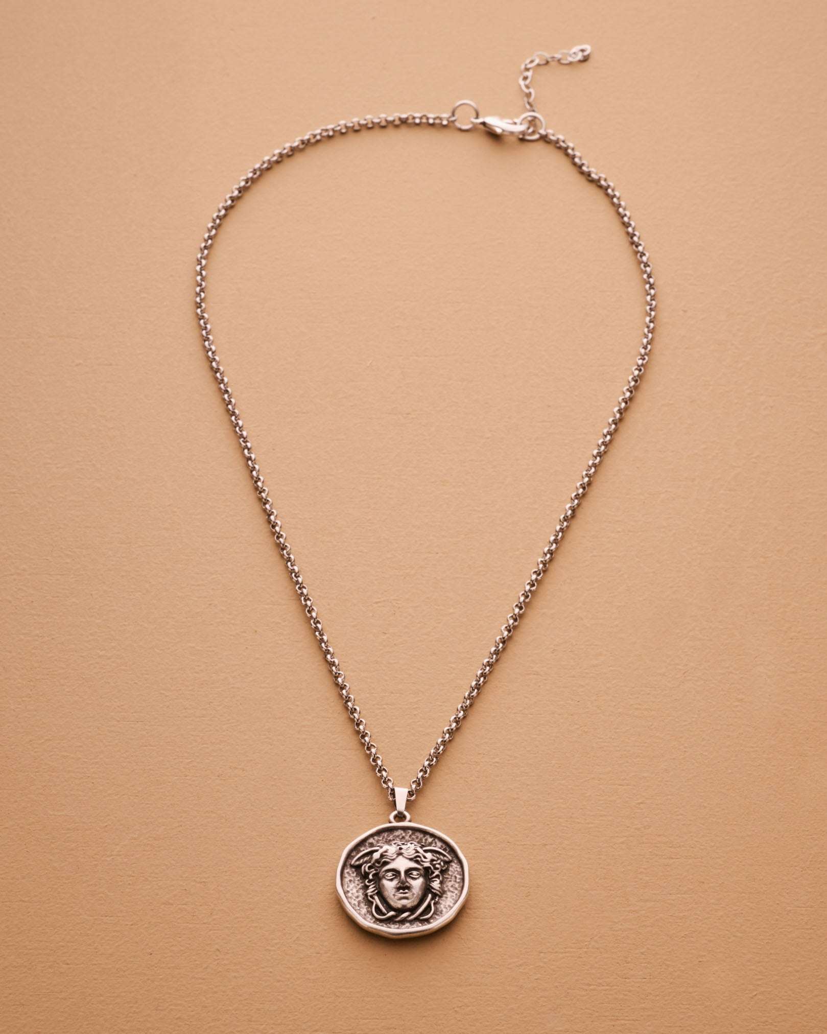 SIlver Medusa Necklace