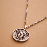 SIlver Medusa Necklace