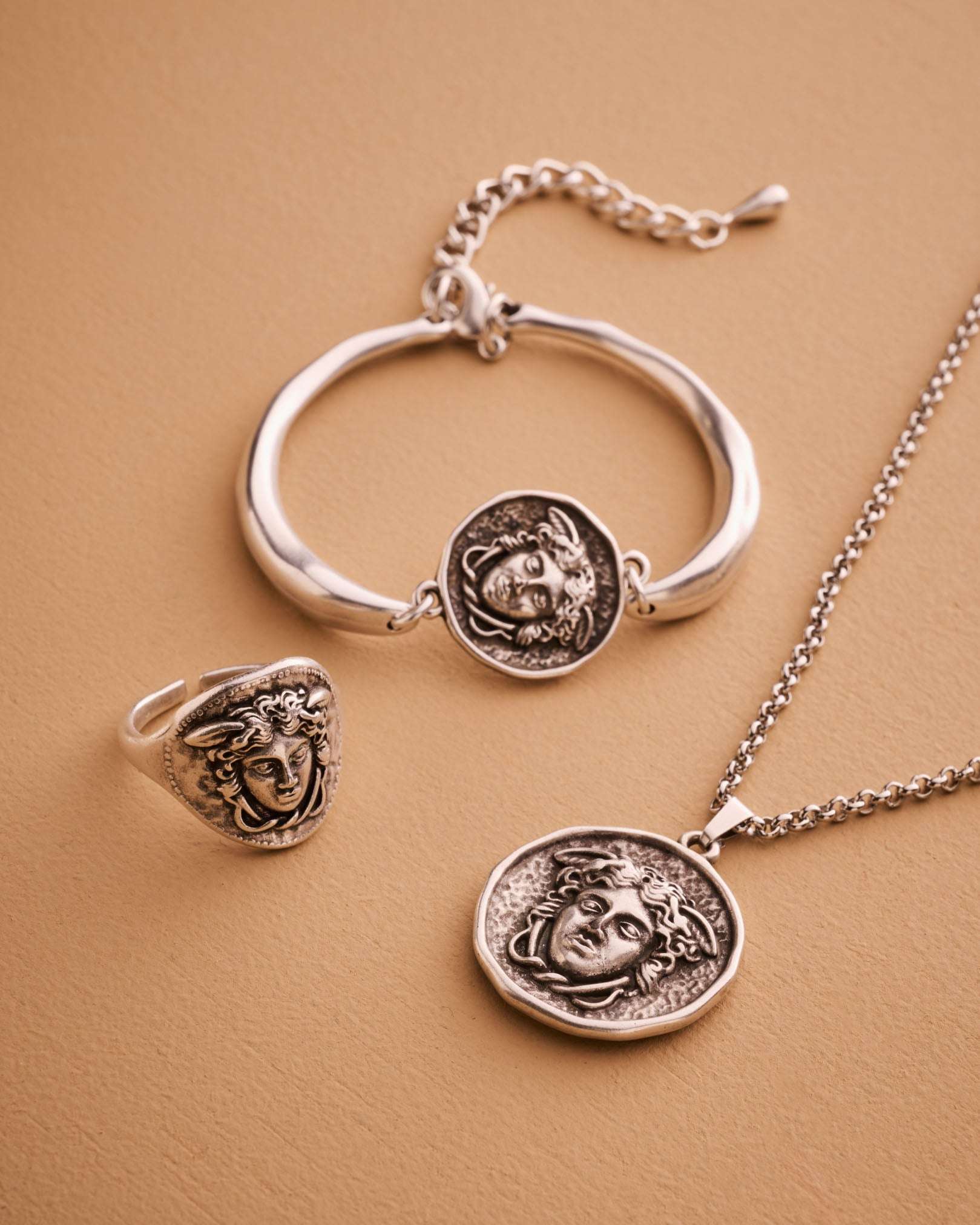 SIlver Medusa Necklace