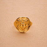 Gold Medusa Ring