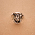 Silver Medusa Ring