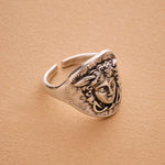 Silver Medusa Ring