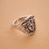 Silver Medusa Ring