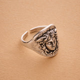 Silver Medusa Ring