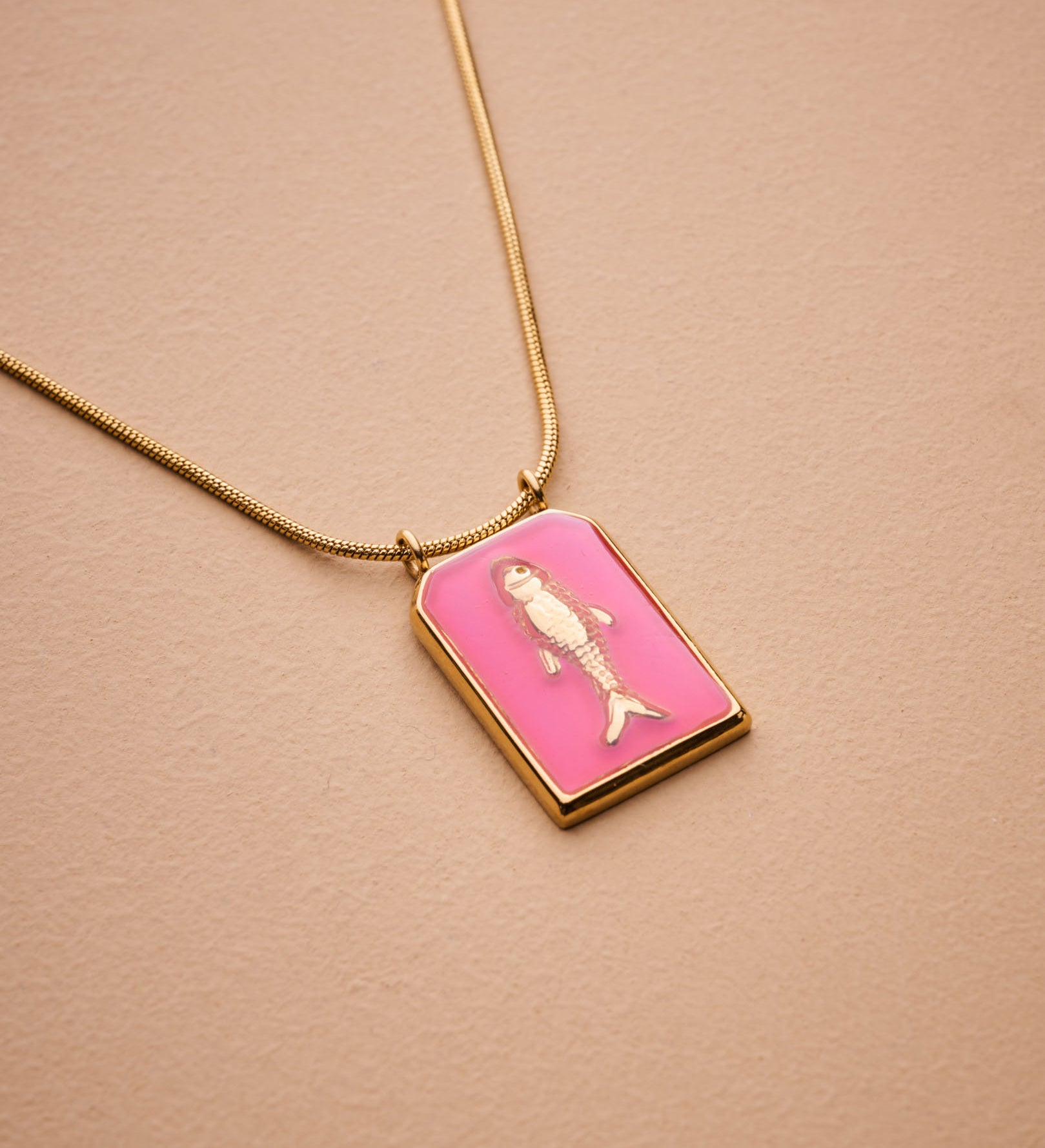 Gold Fish Necklace
