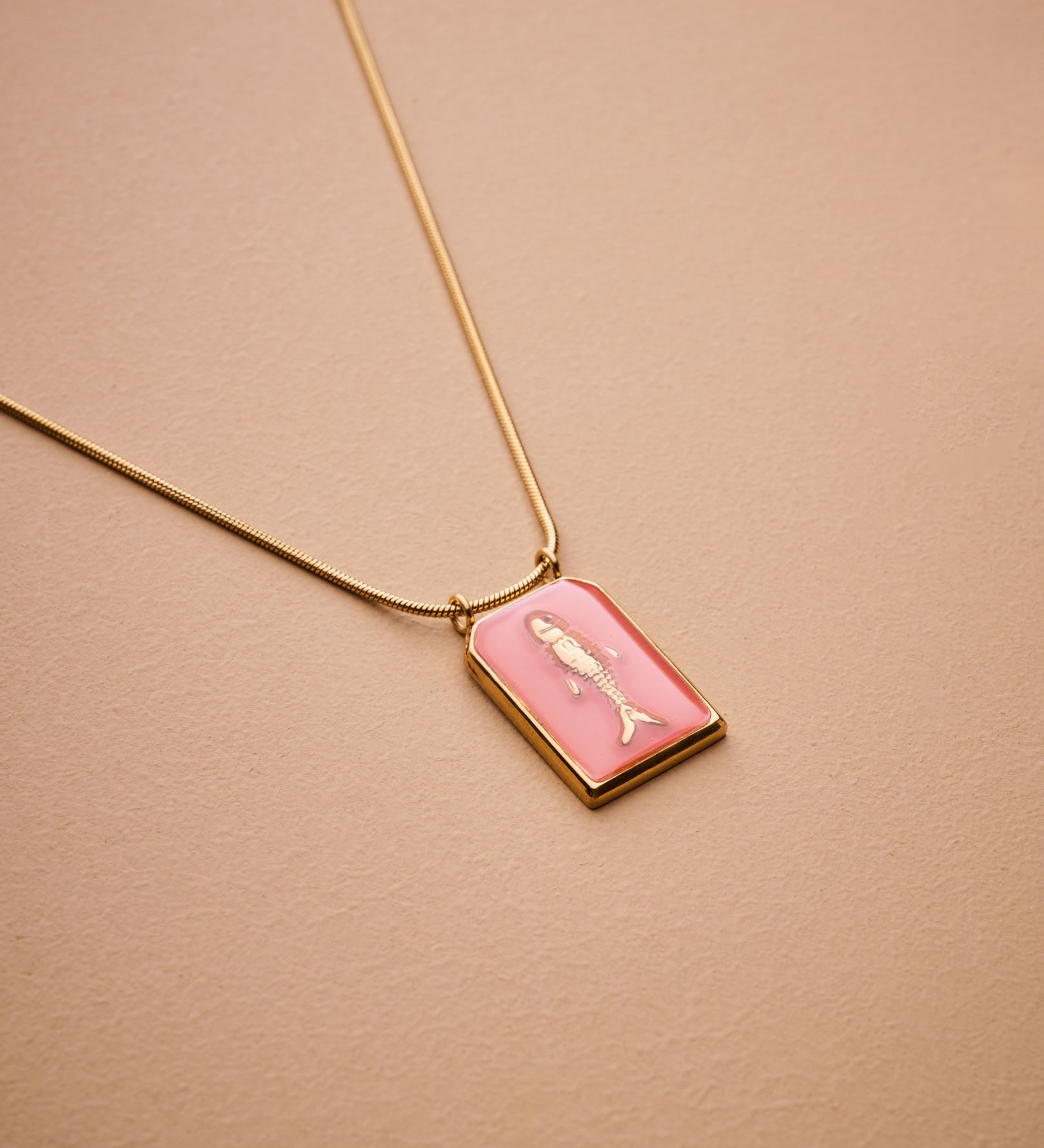 Gold Fish Necklace