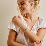 Silver Medusa Cuff Bracelet