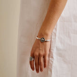 Silver Medusa Cuff Bracelet