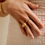 Gold Signet SNAKE Ring