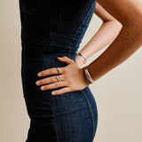 Silver Soft Asymmetric Ring