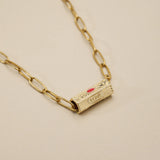 LOVE Barrel Pendant Necklace