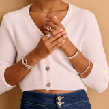 Silver Hollow Round Ring