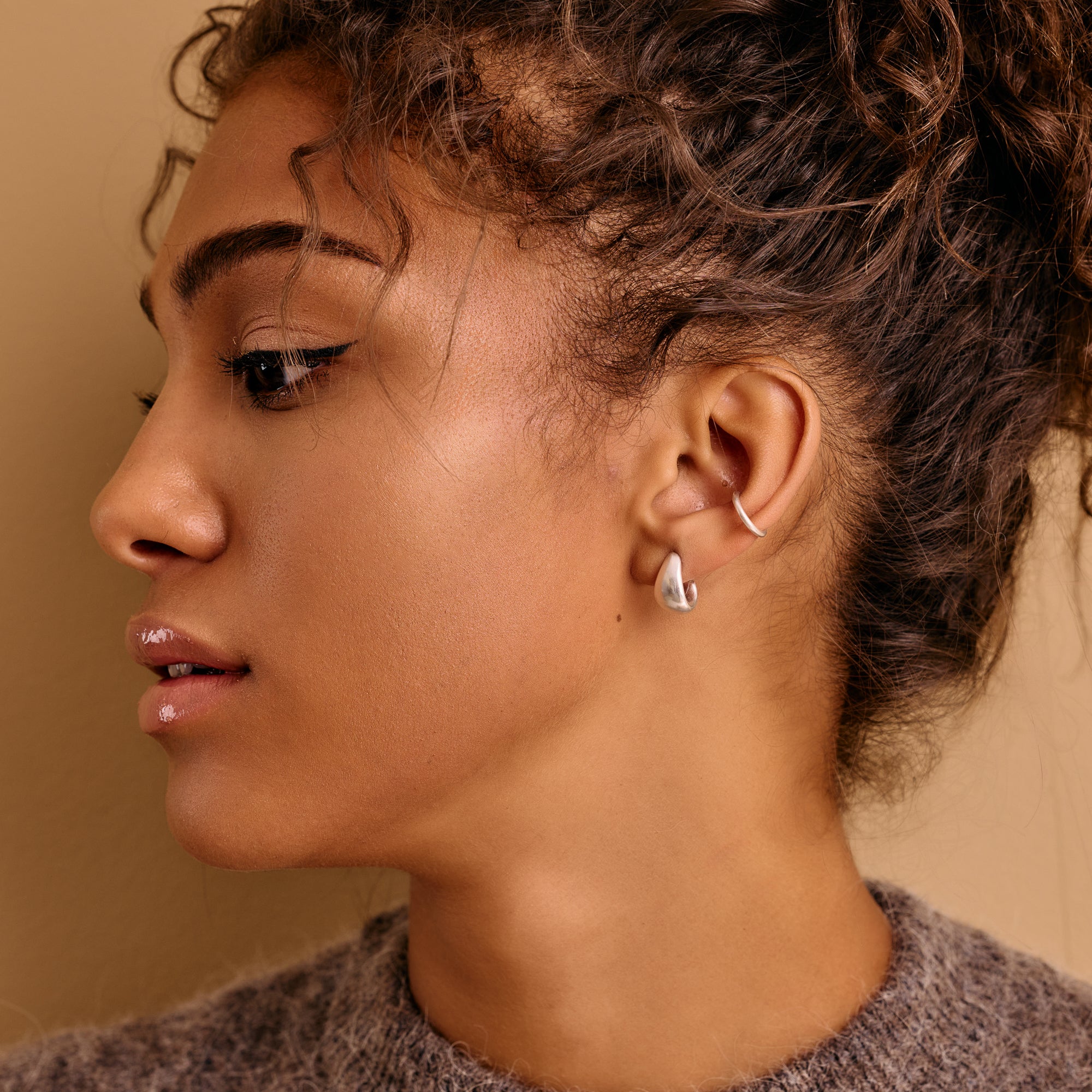Single Silver Ear Cuff