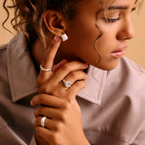 Silver Round Signet Ring
